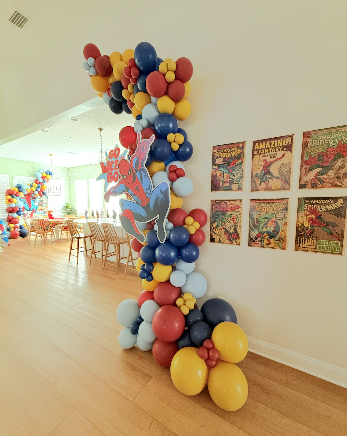 Kids playing Spiderman-themed games